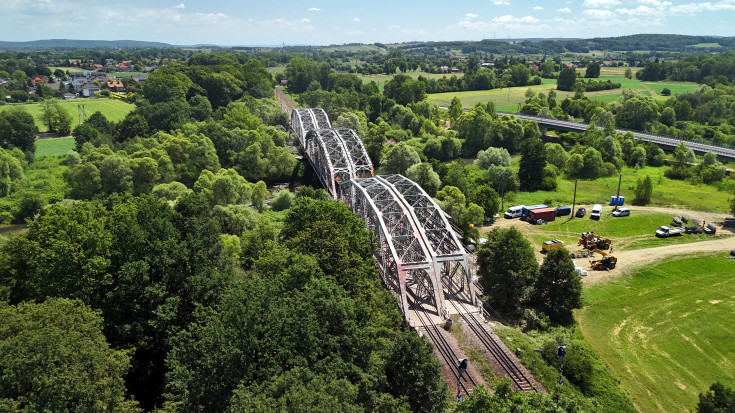 most kolejowy, Skawina, LK94, prace utrzymaniowe