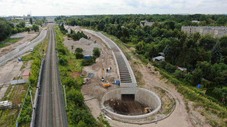 Łódź Żabieniec, Łódź Fabryczna, Łódź Kaliska, alomeracja łódzka, budowa tunelu