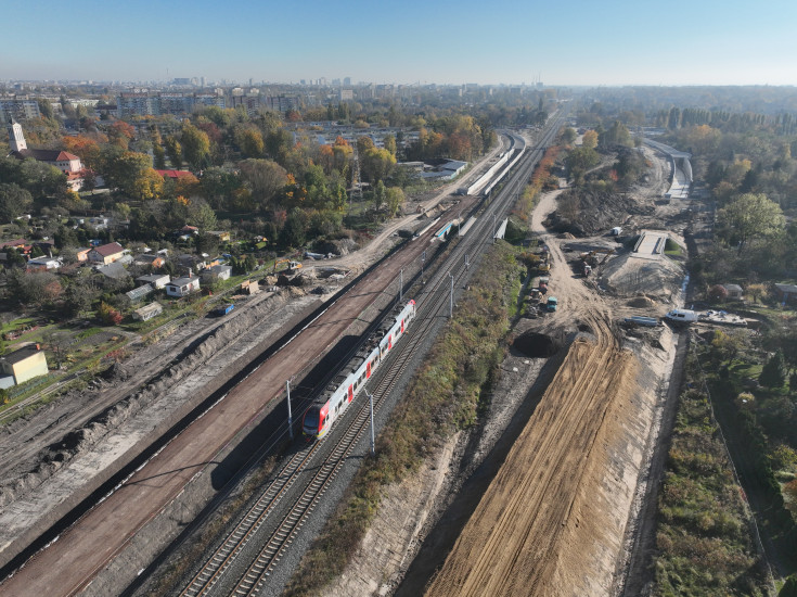 POIiŚ 2014-2020, Łódź, drążenie tunelu kolejowego, Koziny, Polesie, FEnIKS