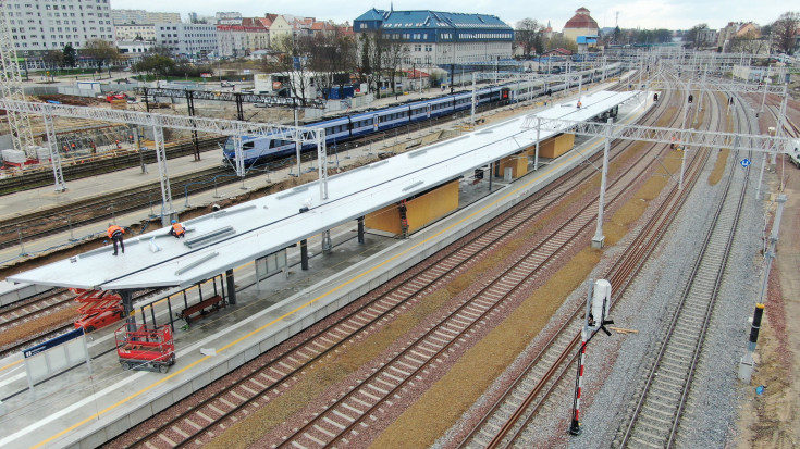 stacja, Olsztyn Główny, nowa infrastruktura, nowy peron