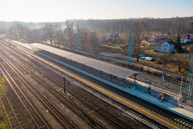 Rudna Gwizdanów, nowy przystanek, nowa infrastruktura pasażerska, nowy tor, Legnicko-Głogowski Okręg Miedziowy