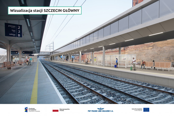 Szczecin Główny, przebudowa kładki