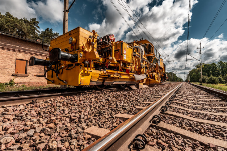 linia kolejowa, tor, maszyna, KPO, Jastrzębsko