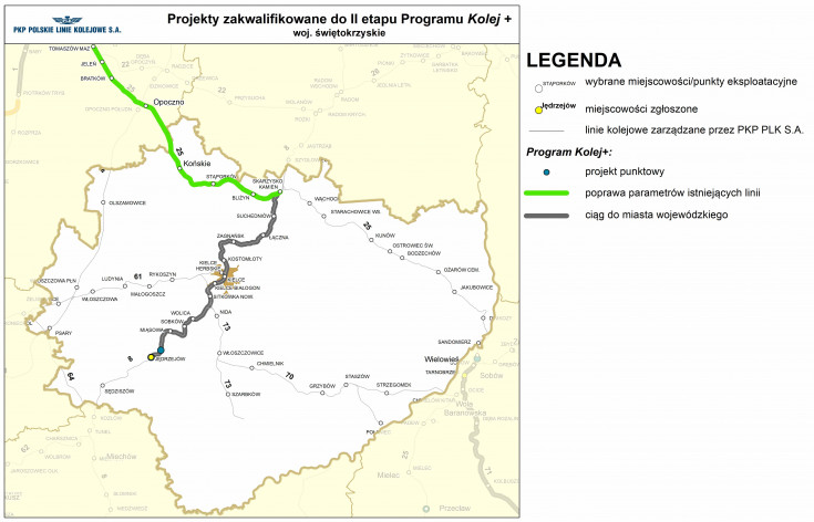 Ministerstwo Infrastruktury, mapa, Kolej+, wniosek, samorząd, Program Uzupełniania Lokalnej i Regionalnej Infrastruktury Kolejowej, drugi etap naboru