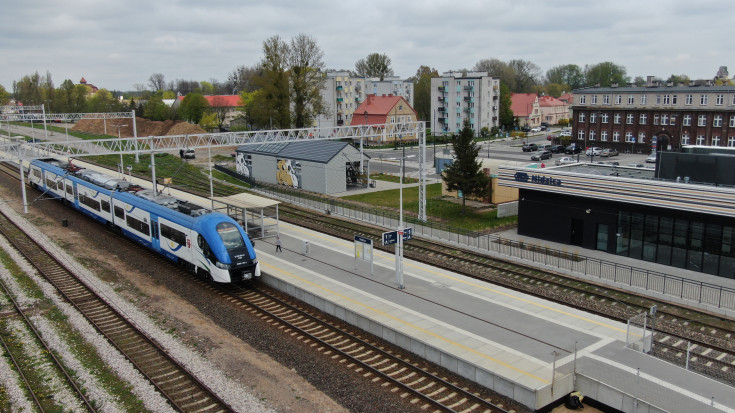 peron, stacja, Nidzica, LK216, pociąg osobowy