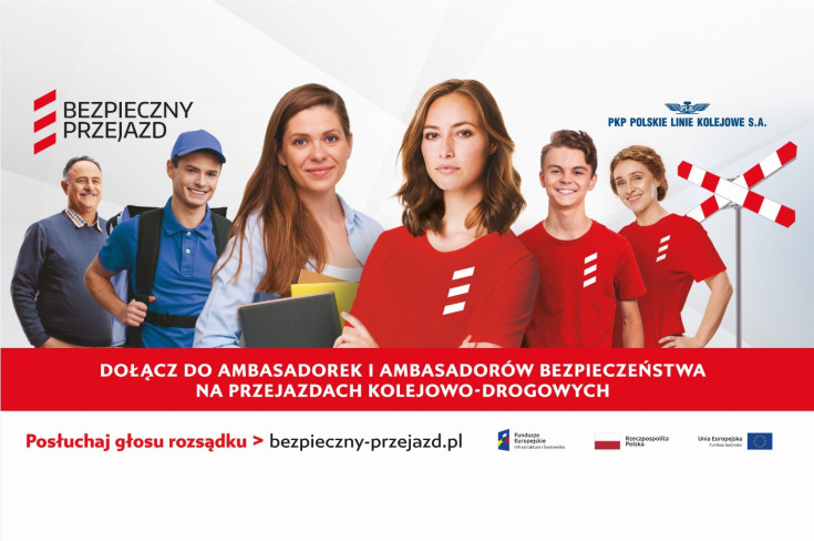 bezpieczny przejazd, bezpieczeństwo, kampania społeczna, materiał informacyjny, materiał edukacyjny, banner, materiał promocyjny, ambasadorka bezpieczeństwa, ambasadorki bezpieczeństwa, ambasador bezpieczeństwa, ambasadorzy bezpieczeństwa