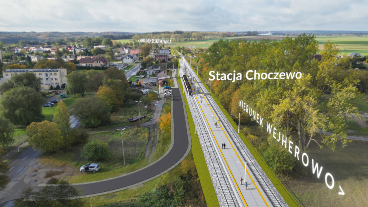 wizualizacja, nowa infrastruktura, LK230, elektrownia jądrowa, Choczewo