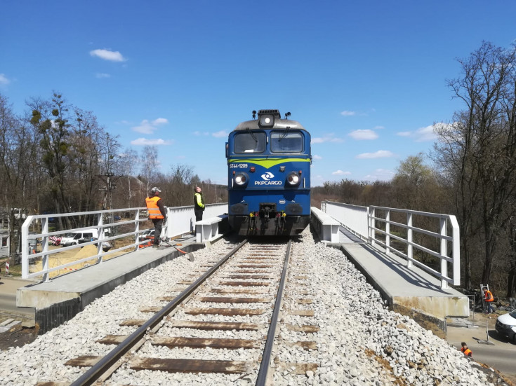 PKP Cargo, pociąg towarowy, próba obciążeniowa, Wojkowice, Sobieskiego