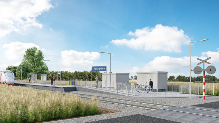 wizualizacja, LK356, przystanek, Panigródz