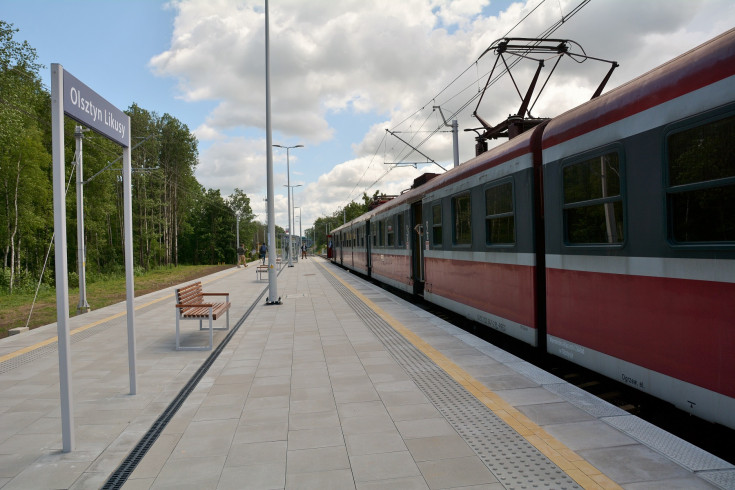 pasażer, nowy przystanek, LK220, nowa infrastruktura pasażerska, Olsztyn Likusy, pociąg pasażerski