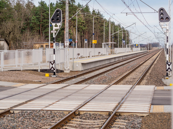 E75, Rail Baltica, CEF, Zaręby Kościelne, nowy tor