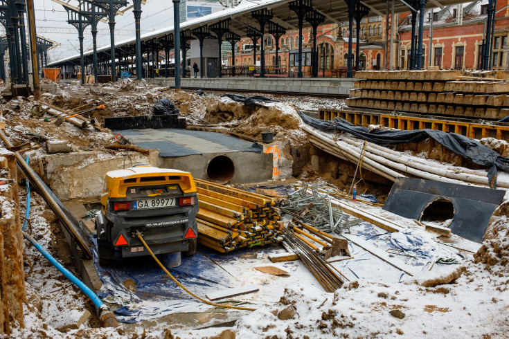 POIiŚ 2014-2020, tunel, Gdańsk Główny, budowa peronu, modernizacja stacji