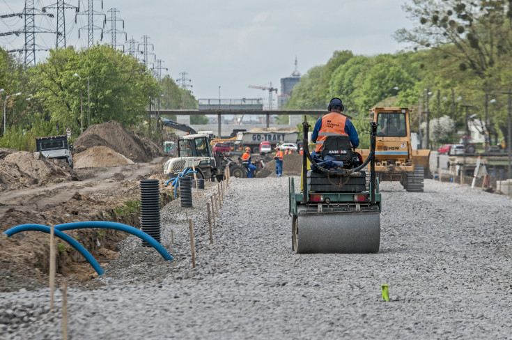 modernizacja, Łódź, robotnicy, szyny, tor, Łódź Niciarniana, prace budowlane