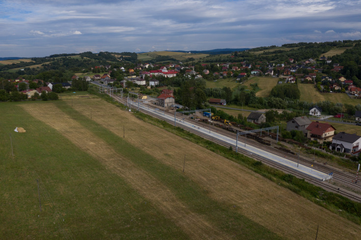 stacja, POIiŚ 2014-2020, LK97, Stronie, kolejowa zakopianka, nowy peron