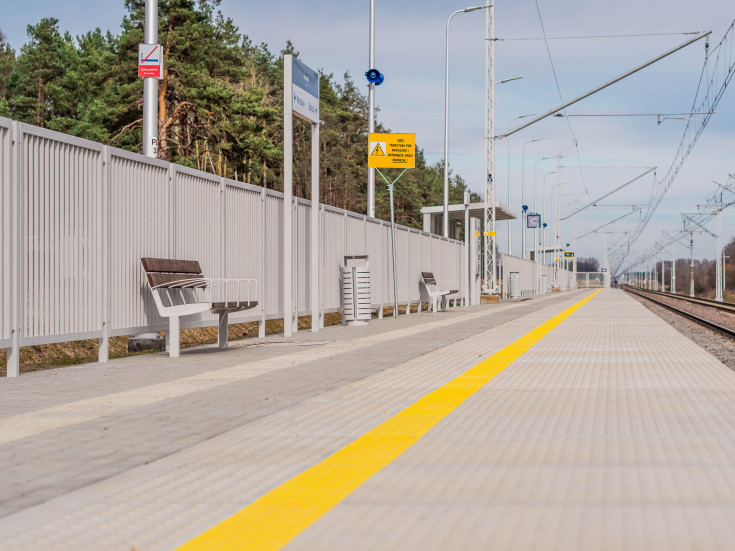 E75, Rail Baltica, CEF, Zaręby Kościelne, nowy tor