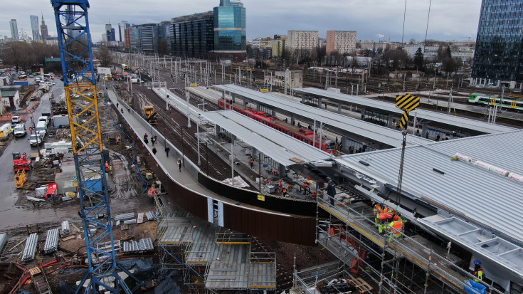 Warszawa Zachodnia, linia średnicowa, warszawska linia średnicowa, Budimex, WWK, nowy peron