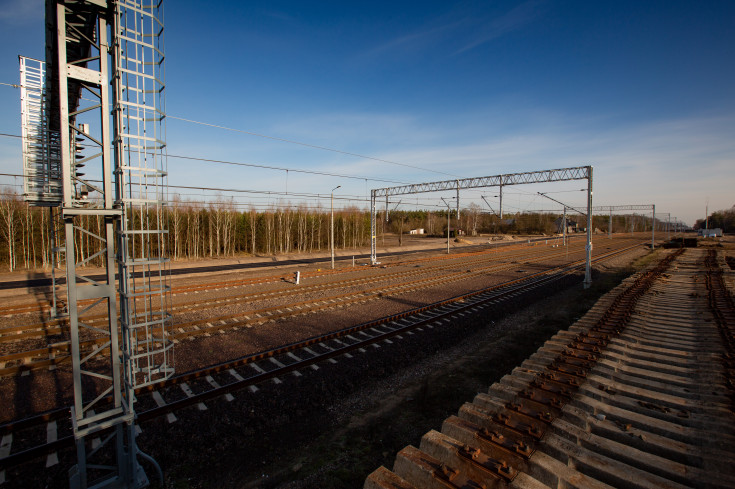 E75, Rail Baltica, CEF, pociąg, tor, Prostyń, przystanek