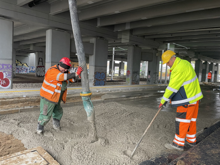 LK7, nowy przystanek, prace budowlane, nowa infrastruktura, Warszawa Grochów