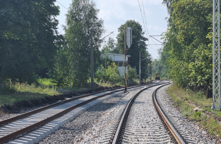 prace torowe, Łódź Olechów, pojazd dwudrogowy