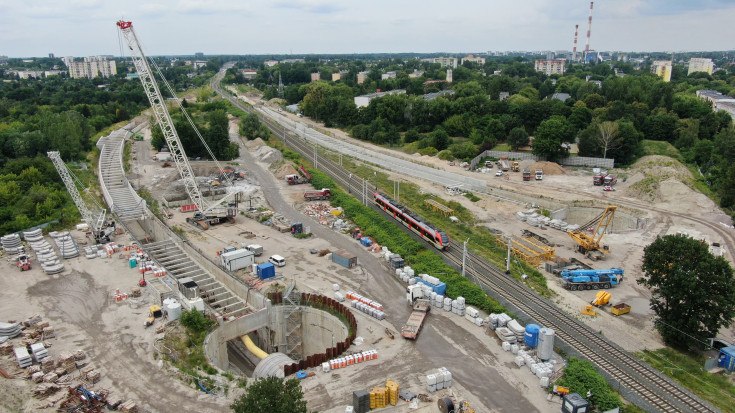 Łódź Żabieniec, Łódź Fabryczna, Łódź Kaliska, alomeracja łódzka, budowa tunelu