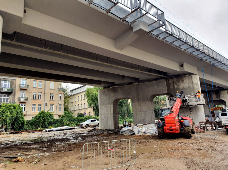 Kraków, E30, nowa estakada, zagospodarowanie terenu