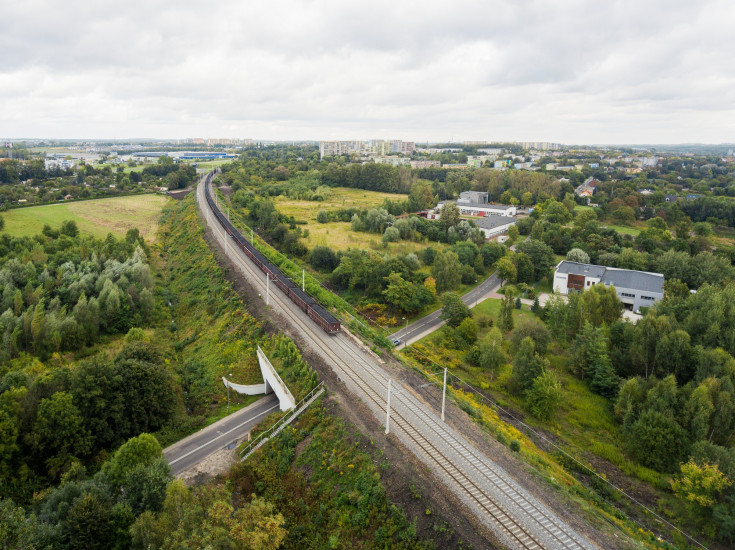 pociąg, przewóz towarów, GOP, nowa infrastruktura, Maciejów Północny, Zabrzeg Biskupice