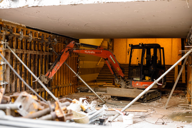 peron, przejście podziemne, stacja, tunel, wiata, Gdańsk Główny