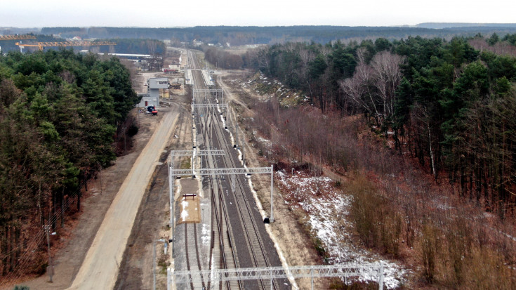 łącznica, Czarnca, Włoszczowa Północ, LK582, nowy tor