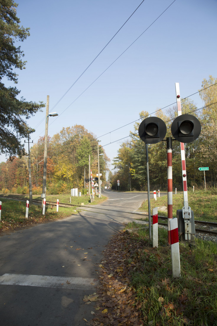 przejazd kolejowo-drogowy, Łódź Widzew, LK16, Ozorków, Ustronie