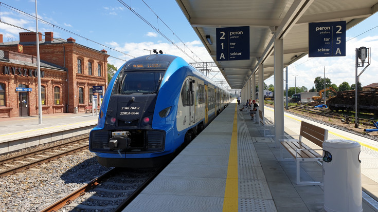 LK1, Wiedenka, Myszków, nowa infrastruktura pasażerska, Koleje Śląskie, nowy tor, pociąg pasażerski