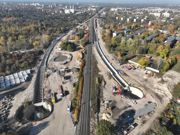 POIiŚ 2014-2020, Łódź, drążenie tunelu kolejowego, Koziny, Polesie, FEnIKS