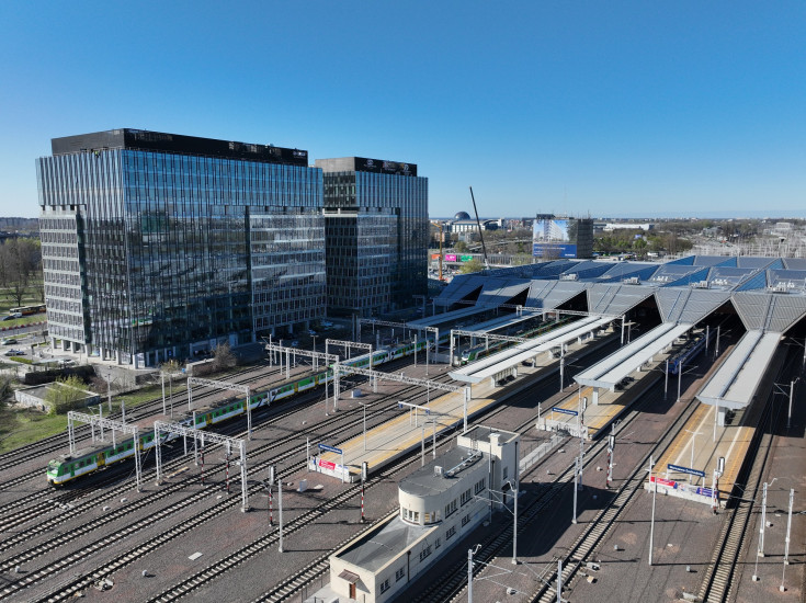 stacja, Warszawa Zachodnia, nowa infrastruktura, widok z lotu ptaka