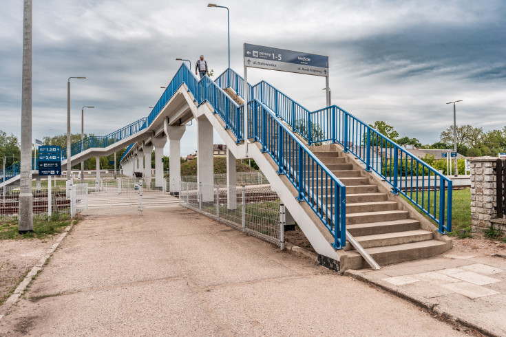 linia kolejowa, stacja, kładka, Hajnówka, KPO, wąskie gardło