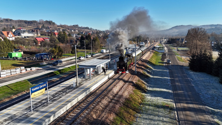 stacja, LK104, powrót pociagów, parowóz, Rabka Zaryte, www.podleze-piekielko.pl