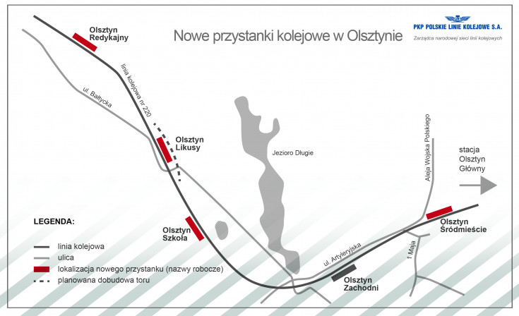 pasażer, Olsztyn, Gutkowo, studium wykonalności, przystanek