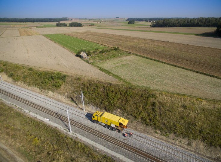 Toszek, Rudziniec, Stare Koźle, LK153, zgrzewanie szyn