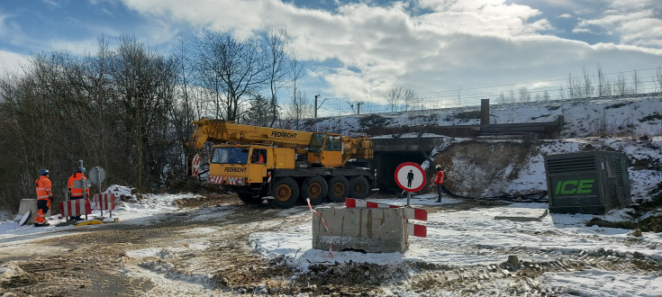 LK62, przebudowa wiaduktu, nowa infrastruktura, Podlesice