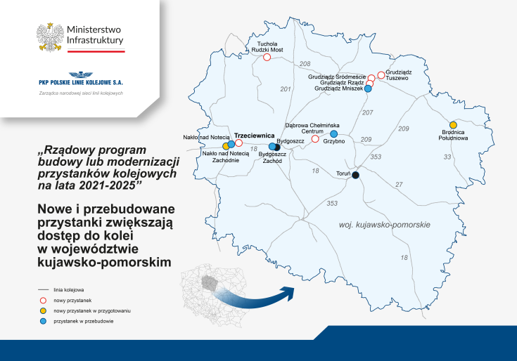 infografika, nowa infrastruktura, Program  Przystankowy, Trzeciewnica