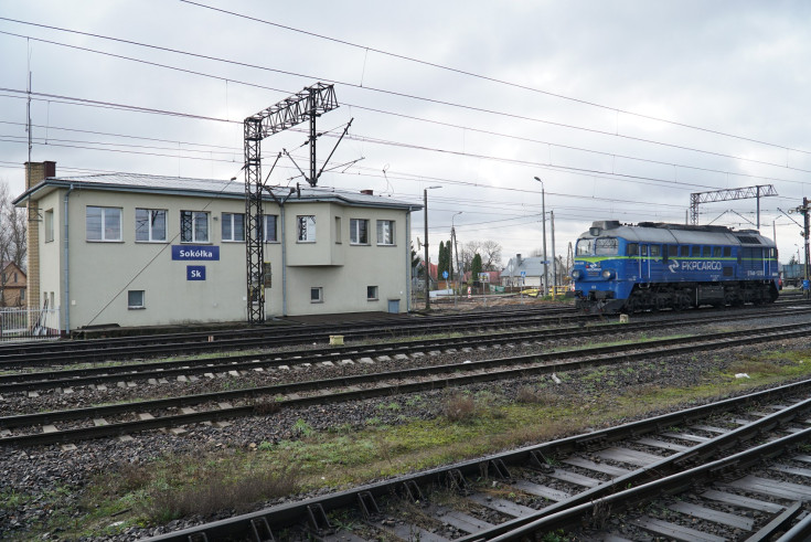 stacja, PKP Cargo, pociąg towarowy, Sokółka, nowa nastawnia, nowe urządzenie SRK