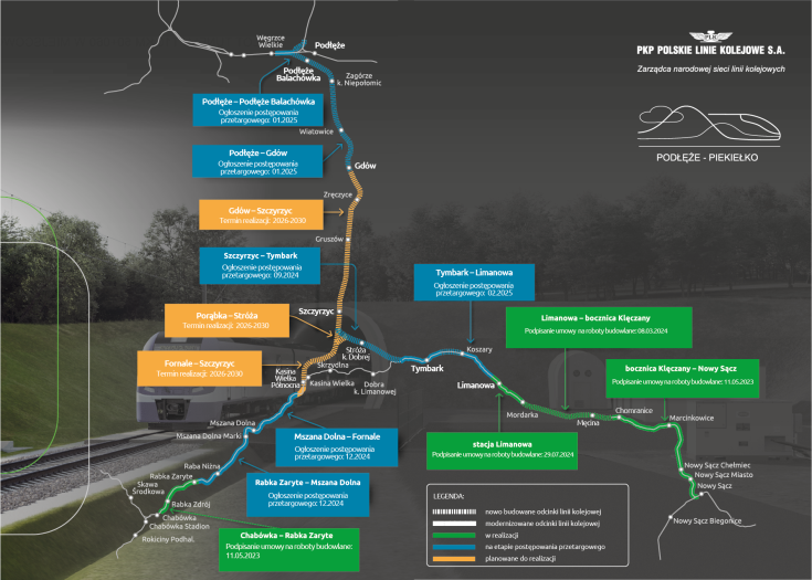 LK104, Nowy Sącz, Podłęże, Piekiełko, mapa