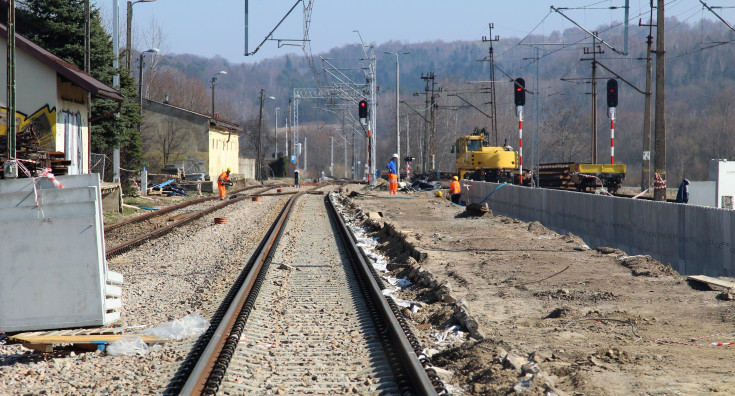 modernizacja, POIiŚ 2014-2020, małopolskie, Leńcze, przystanek, kolejowa zakopianka