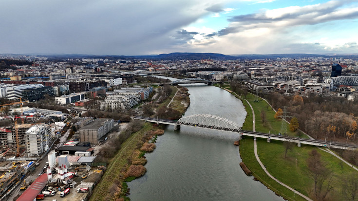 Kraków, PNUIK, most nad Wisłą, nowa infrastruktura, przwóz towarów, LK100