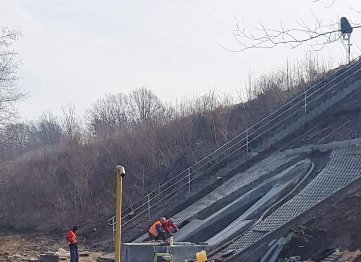 prace torowe, Zgierz Północ, nowa mijanka, most nad Lindą