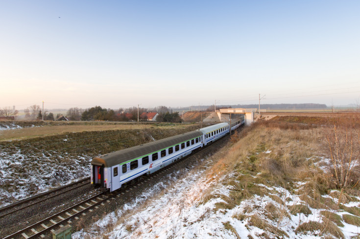 POIiŚ 2014-2020, pociąg, wiadukt kolejowy, Toszek Północ, Rudziniec Gliwicki, Pisarzowice