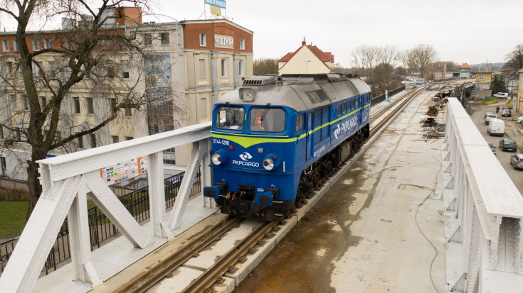 Gorzów Wielkopolski, estakada, próba obciążeniowa