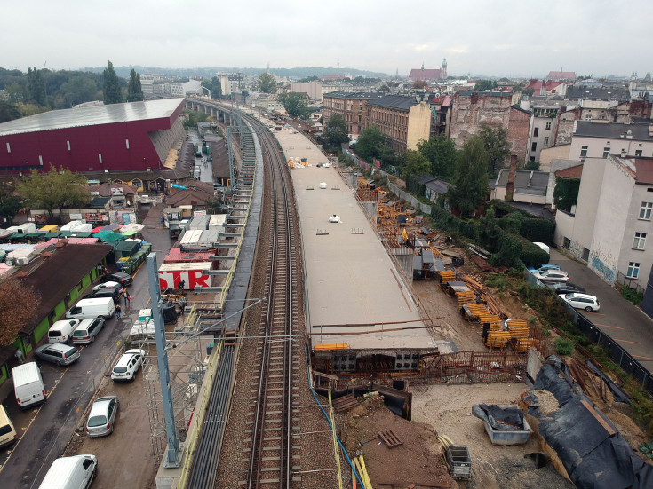 Kraków, E30, nowa estakada, zagospodarowanie terenu