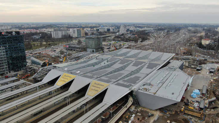 Warszawa Zachodnia, warszawska linia średnicowa, Budimex, WWK, zdjęcia z drona