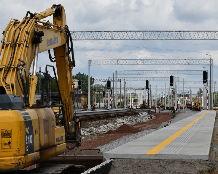 peron, E20, wiata, Łódź Kaliska, tor, prace budowlane, nowa infrastruktura