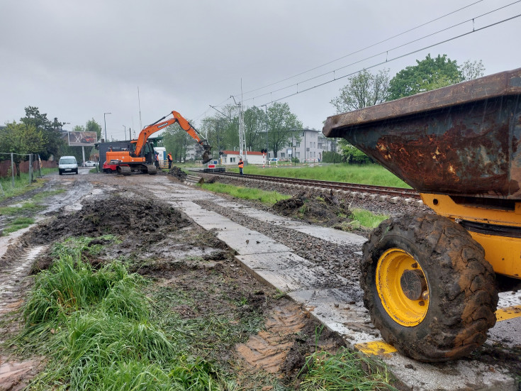 nowy przystanek, maszyna, nowa infrastruktura, Katowice Ochojec