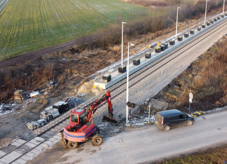 nowy przystanek, Wieprz, budowa peronu, nowa infrastruktura pasażerska, LK30, Brzeźnica Bychawska